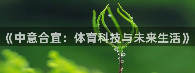《中意合宜：体育科技与未来生活》