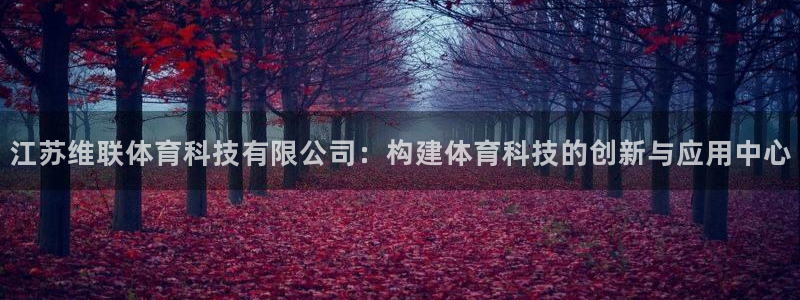 江苏维联体育科技有限公司：构建体育科技的创新与应用中心